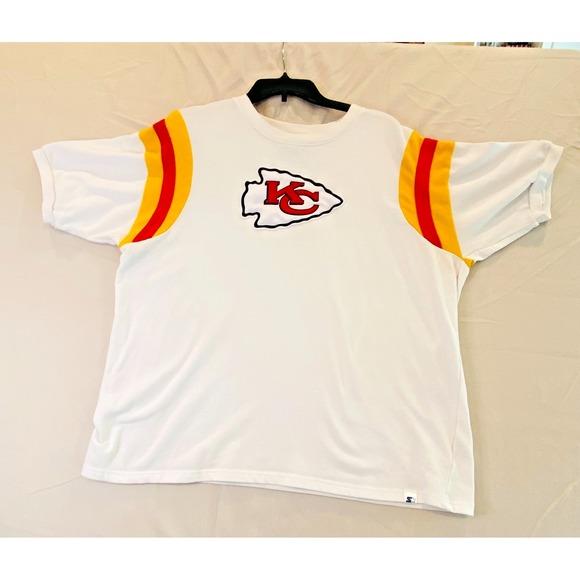 STARTER Tops - Starter Womens Kansas City Chiefs Football Short Sleeve‎ Crew Neck Shirt XXL 2XL
